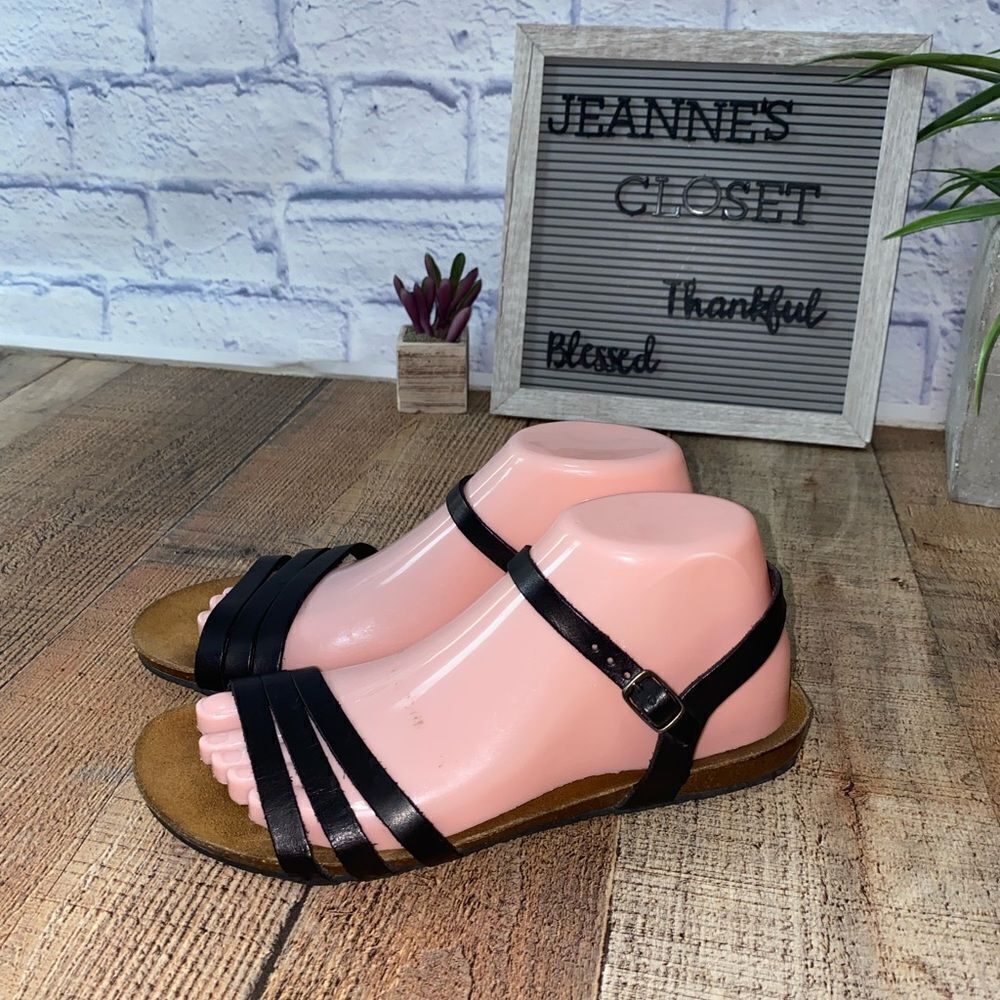 Plakton Sandal black 38 made in spain 7-7.5.